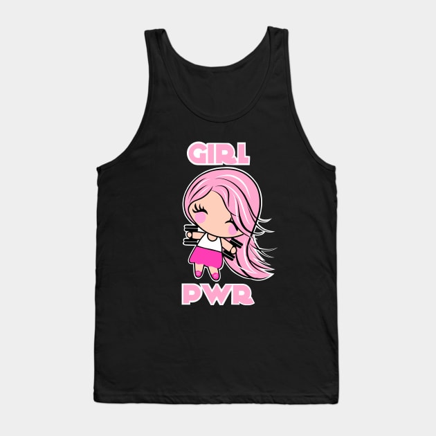 Girl Power, fitness girl, gym girl Tank Top by TimAddisonArt